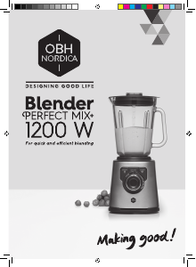 Brugsanvisning OBH Nordica AG7500S0 PerfectMix+ Blender