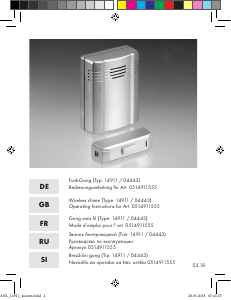 Bedienungsanleitung REV 0514911555 Türklingel