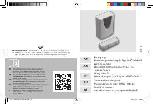 Mode d’emploi REV 0514903555 Sonnette de porte