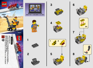 Manual de uso Lego set 30529 Movie Minimaestro Constructor Emmet