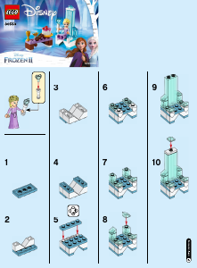 Manuál Lego set 30553 Disney Princess Elsa a ledový trůn