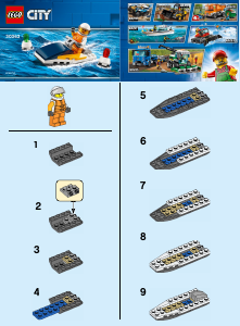 Mode d’emploi Lego set 30363 City Le bateau de course