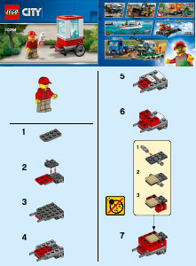 Bruksanvisning Lego set 30364 City Popcorn vagn