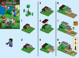 Bedienungsanleitung Lego set 30393 Minecraft Steve und Creeper