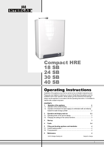Manual Intergas Compact HRE 24 SB Central Heating Boiler