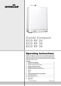 Manual Intergas Combi Compact ECO RF 24 Central Heating Boiler