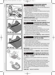 Manuale Nania First Topo Seggiolino per auto