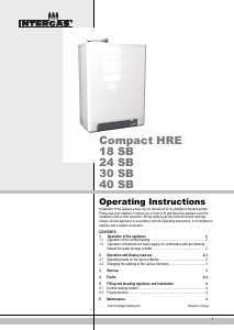 Manual Intergas Compact HRE 40 SB Central Heating Boiler