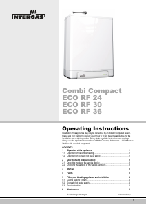 Manual Intergas Combi Compact ECO RF 30 Central Heating Boiler