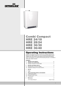 Manual Intergas Combi Compact HRE 36/40 Central Heating Boiler