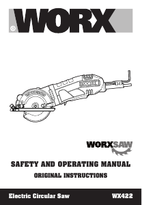 Handleiding Worx WX422 Cirkelzaag