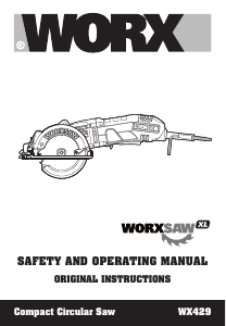Manual Worx WX429 Circular Saw