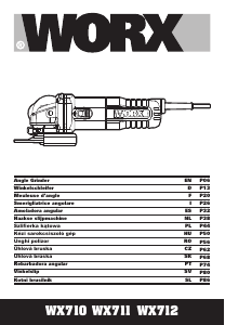 Manual Worx WX712 Angle Grinder