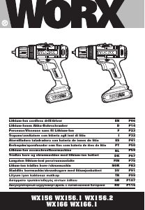 Bruksanvisning Worx WX156.2 Drill-skrutrekker