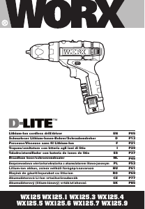 Bedienungsanleitung Worx WX125.1 D-Lite Bohrschrauber