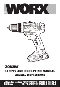 Manual Worx WX170.3 Drill-Driver