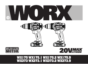 Bedienungsanleitung Worx WX175.2 Bohrschrauber