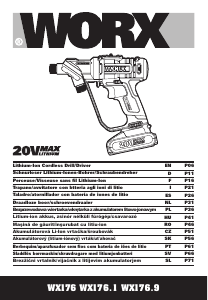 Manual Worx WX176.1 Drill-Driver