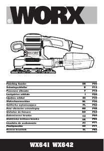 Manuál Worx WX641 Orbitální bruska