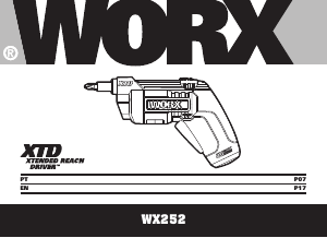 Manual Worx WX252 XTD Screw Driver