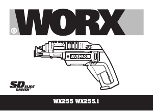Manual de uso Worx WX255 Atornillador