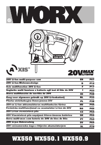 Manual Worx WX550.1 Serra de recortes