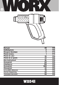 Kullanım kılavuzu Worx WX041 Isı tabancası