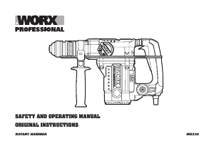 Manual Worx WU334 Rotary Hammer