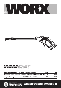 Manual de uso Worx WG629.1 Limpiadora de alta presión