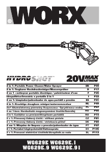 Manual de uso Worx WG629E.91 Limpiadora de alta presión
