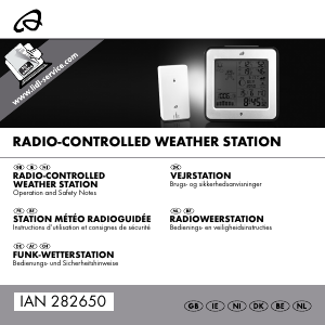 Manual Auriol IAN 282650 Estação meteorológica