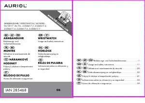 Manuál Auriol IAN 285468 Hodinky