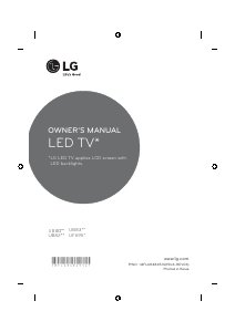 Mode d’emploi LG 49UF6959 Téléviseur LED