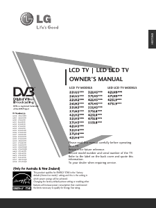Handleiding LG 47SL90QD LED televisie