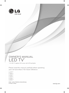 Manuale LG 55LA9659 LED televisore