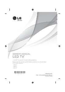 Mode d’emploi LG 49UB830V Téléviseur LED