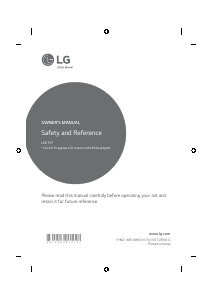 Instrukcja LG 58UF8307 Telewizor LED
