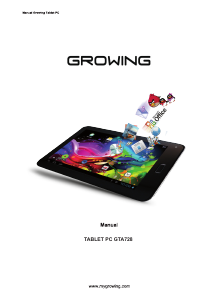 Manual Growing GTA728 Tablet