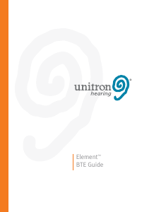 Manual Unitron Element BTE Hearing Aid
