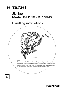 Handleiding Hitachi CJ 110M Decoupeerzaag