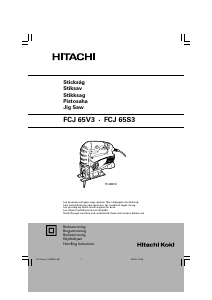 Bruksanvisning Hitachi FCJ 65V3 Sticksåg