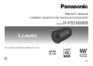 Manuál Panasonic H-FS100300 Lumix Objektiv