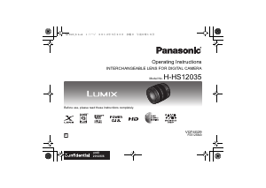 Handleiding Panasonic H-HS12035E Lumix Objectief