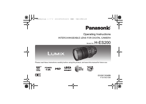 Handleiding Panasonic H-ES200E Lumix Objectief