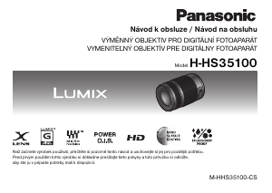 Návod Panasonic H-HS35100E Lumix Fotografický objektív