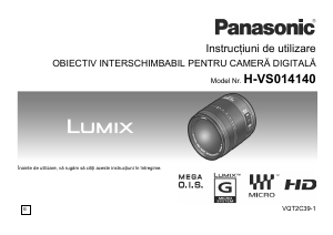 Manual Panasonic H-VS014140 Lumix Obiectiv