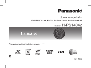 Manual Panasonic H-PS14042 Lumix Camera Lens