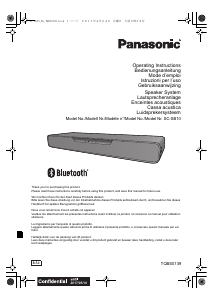 Manual Panasonic SC-SB1EG Speaker