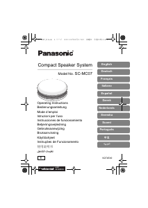 Brugsanvisning Panasonic SC-MC07E Højttaler