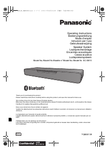 Manuale Panasonic SC-SB10EG Altoparlante